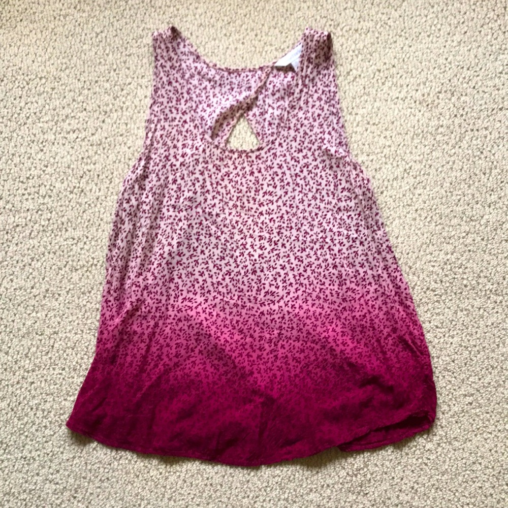 Cute Tank Top with Keyhole Back